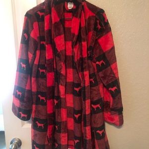 PINK Plush Bath Robe